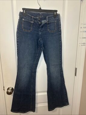 Silver Jeans Dark Blue Flare Jeans vintage size 28 (14)